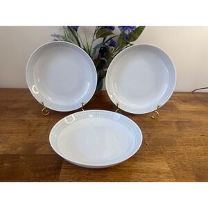 Upsala Ekeby Karlskrona Sweden Soup Bowls Set Scandinavian Modern Grey Geometric